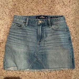 Hollister High Rise Jean Skirt